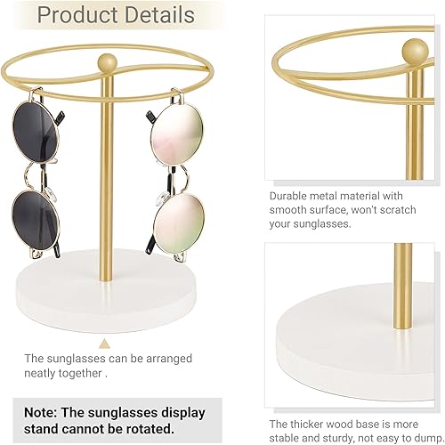 Miniatura 4 de Mkono Sunglasses Organizer Glasses Holder Stand Sunglass Storage Display Eyeglasses Rack for up to 12 Pairs of Eyewear Glasses for Table Dresser