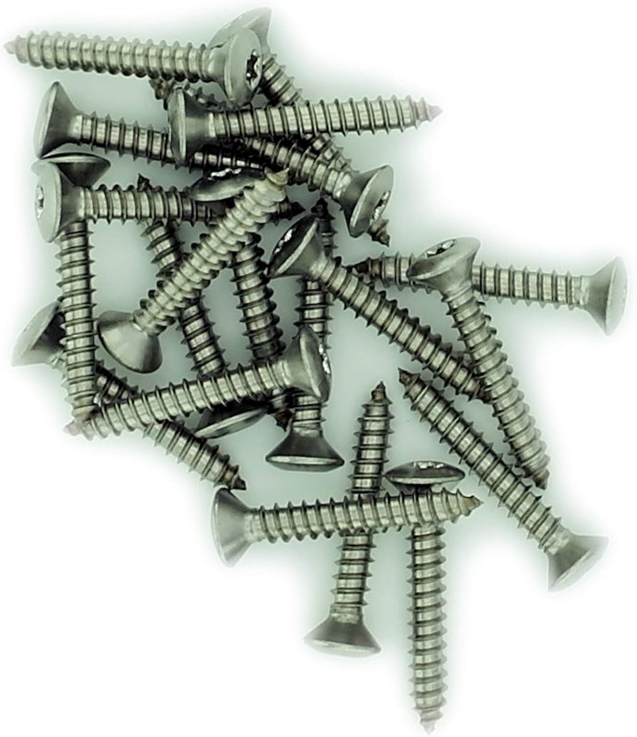 No.7 x 0.375 (3.9mm x 9.5mm) TX Raised Countersunk Self-Tapping Screw - Stainless Steel (A2) (Pack of 20)
