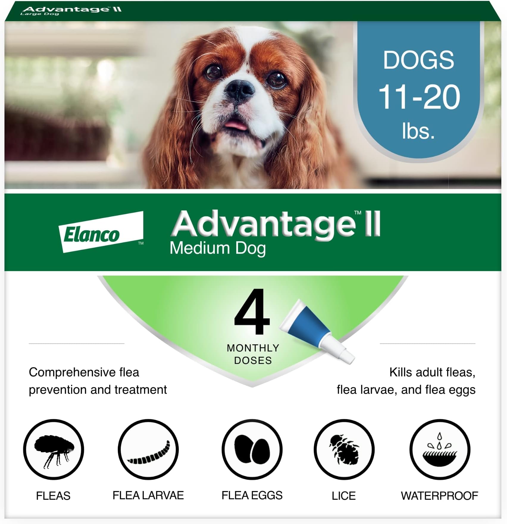 Advantage II Medium Dog