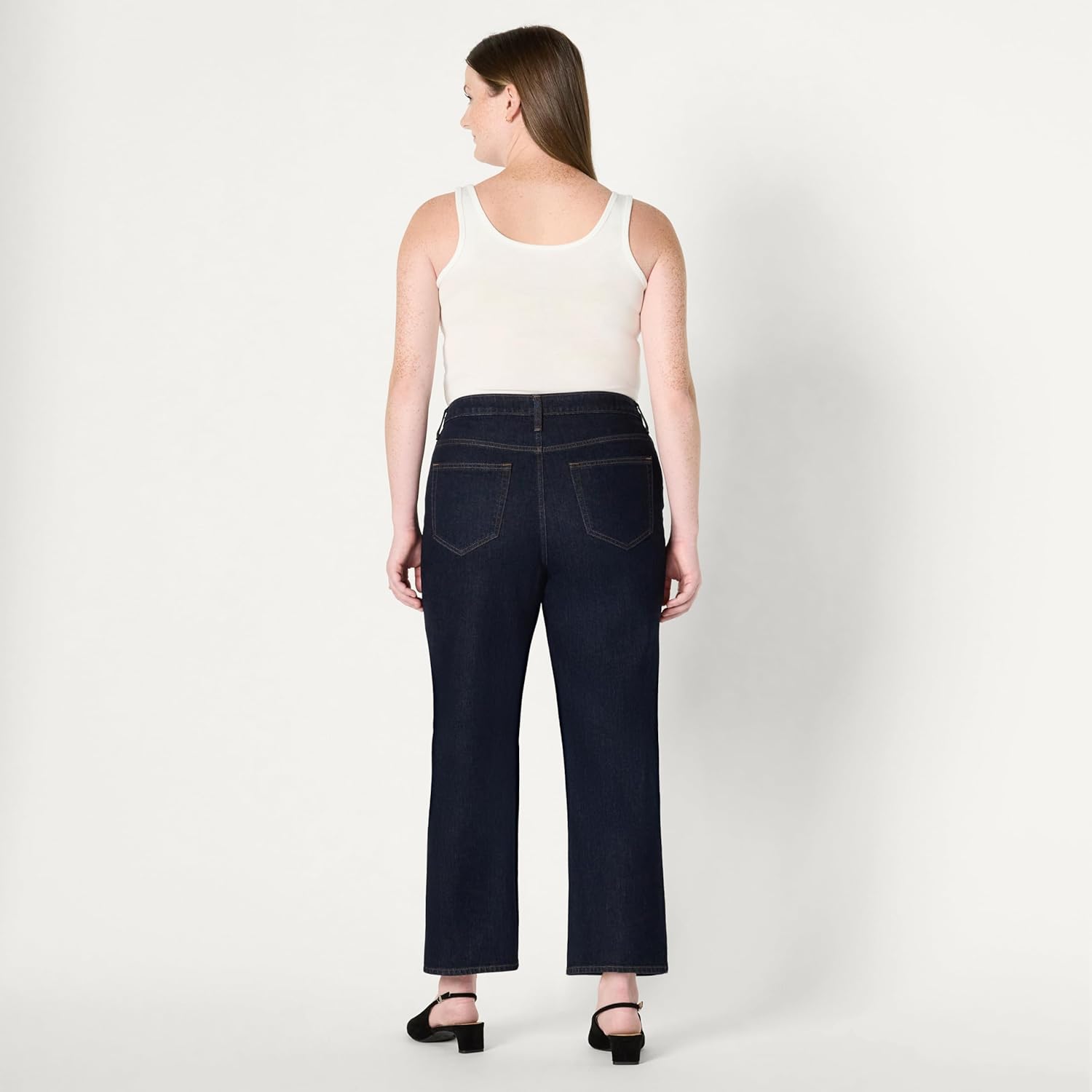 Amazon Essentials Womens Medium Stretch Mid-Rise Fashion-Forward Kick Crop Jeans - Image 7