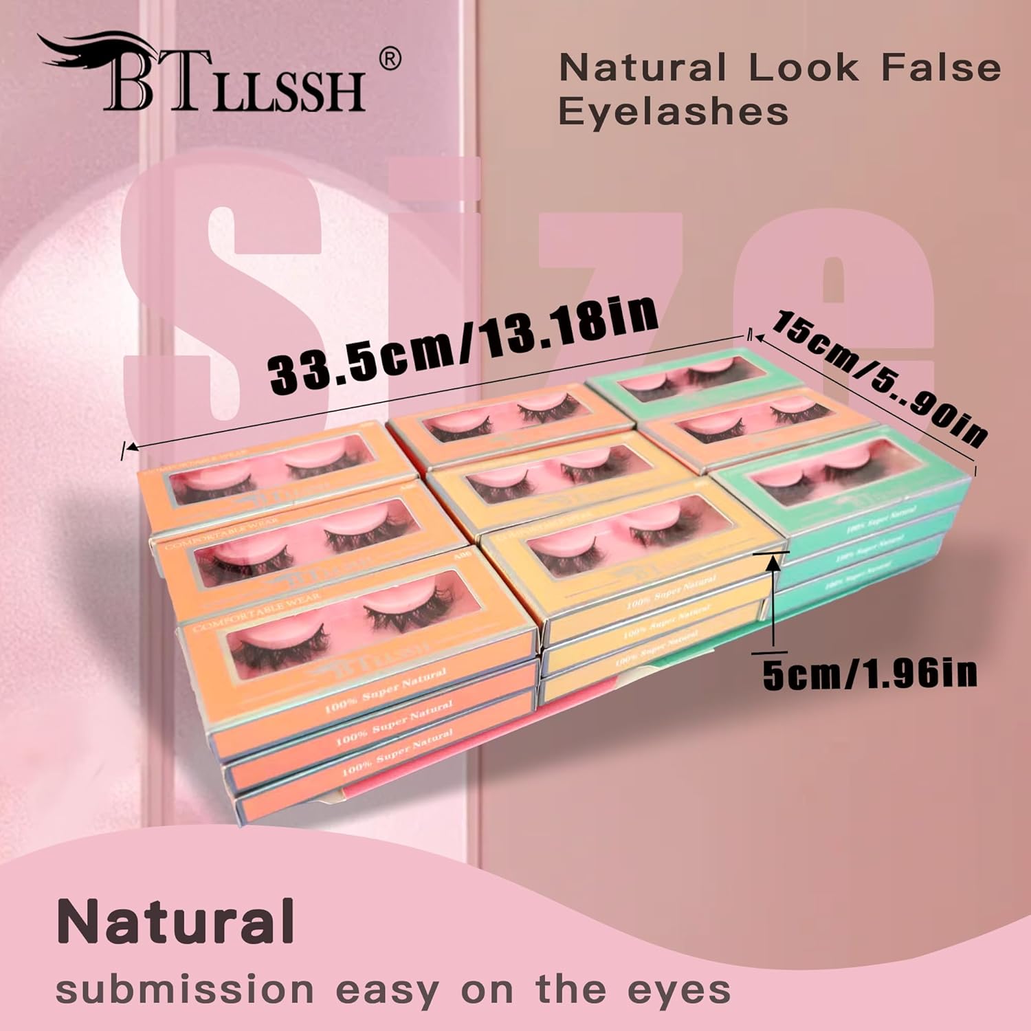 Mixed Style Faux Mink Lashes 27Pairs - 5D Fluffy Cat Eye False Eyelashes with D Curl, Soft Reusable Strip Lashes for Daily Makeup & Salon-Grade Extensions Effect