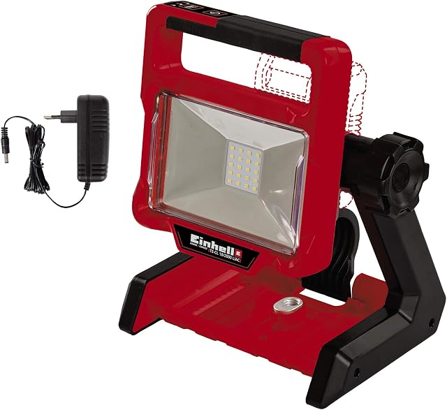 Einhell Power X-Change 18V Hybrid Rechargeable Work Light - Portable Rechargeable, Battery & Mains Powered, Dimmable 20 x LED (2000Lm Max) - TE-CL 18/2000 LiAC Solo Floodlight (Battery Not Included)