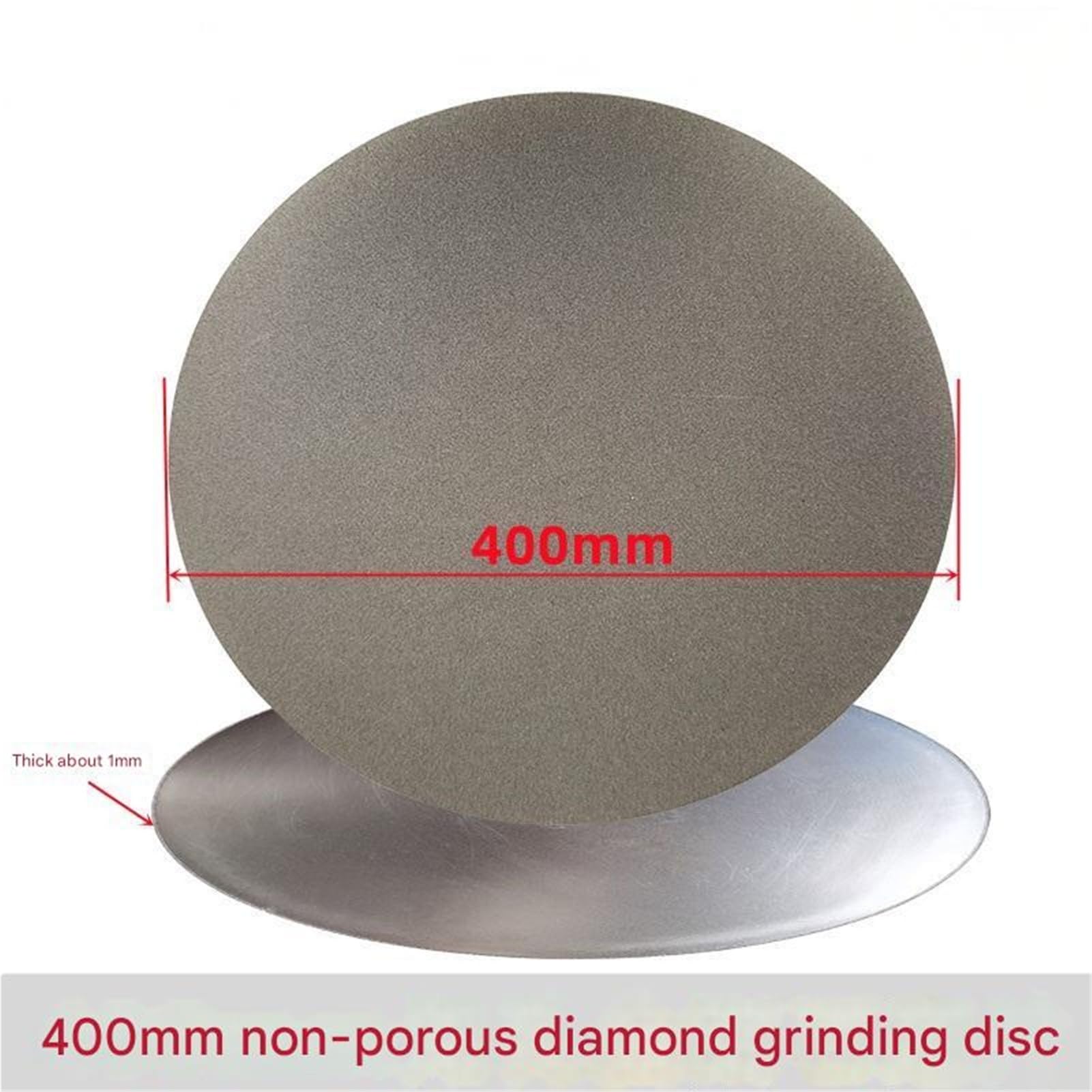 Disco abrasivo de diamante redondo aleación no porosa 16 pulgadas y 400mm for rectificadora sello cerámico, hoja grabado disco para amoladora angular(600#)