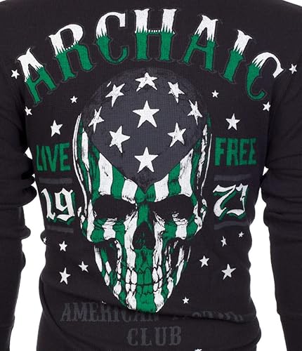 Miniatura 7 de Archaic by Affliction - Camisa térmica para hombre, color negro