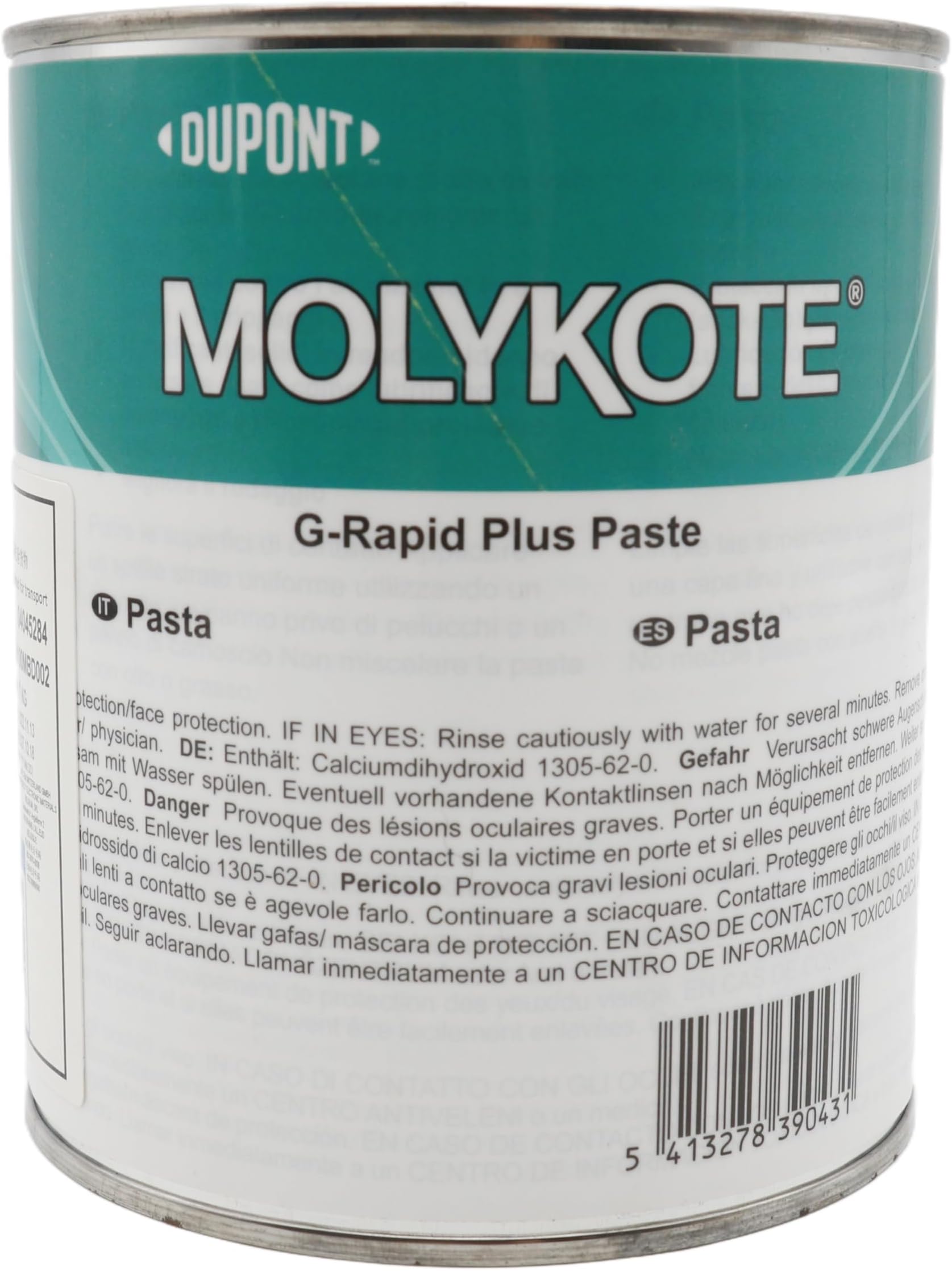 Molykote G-Rapid Assembly Paste 1kg | High Load Rapid Run-In Lubricating Paste | For Bolts Threads Bearings Sliding Parts