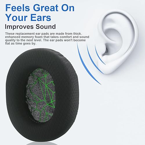 Miniatura 2 de Arctis 7 almohadillas de repuesto para oídos, almohadillas de tela compatibles con SteelSeries Arctis 3  Arctis 5  Arctis 7 Arctis 9  Arctis 1