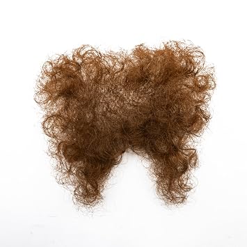 Fake Private Hair Invisible Realistic Bikini Body Hairs Fake Chest Hair Mustache Fake armpit hair 100% Handmade Brown