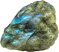 Vista 36 de Cristales en bruto de piedra solar, cristales curativos grandes de 1.25-2.0", piedras naturales ásperas, cristal para volteo, cabujones, rocas