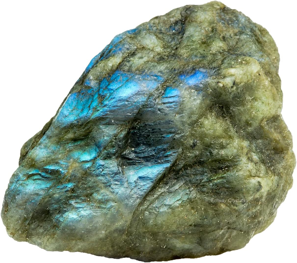 Labradorite Raw Crystals, Large 1.25-2.0" Healing Crystals Natural Rough Stones Crystal for Tumbling, Cabbing, Fountain Rocks, Decoration, Polishing, Wire Wrapping, Wicca & Reiki