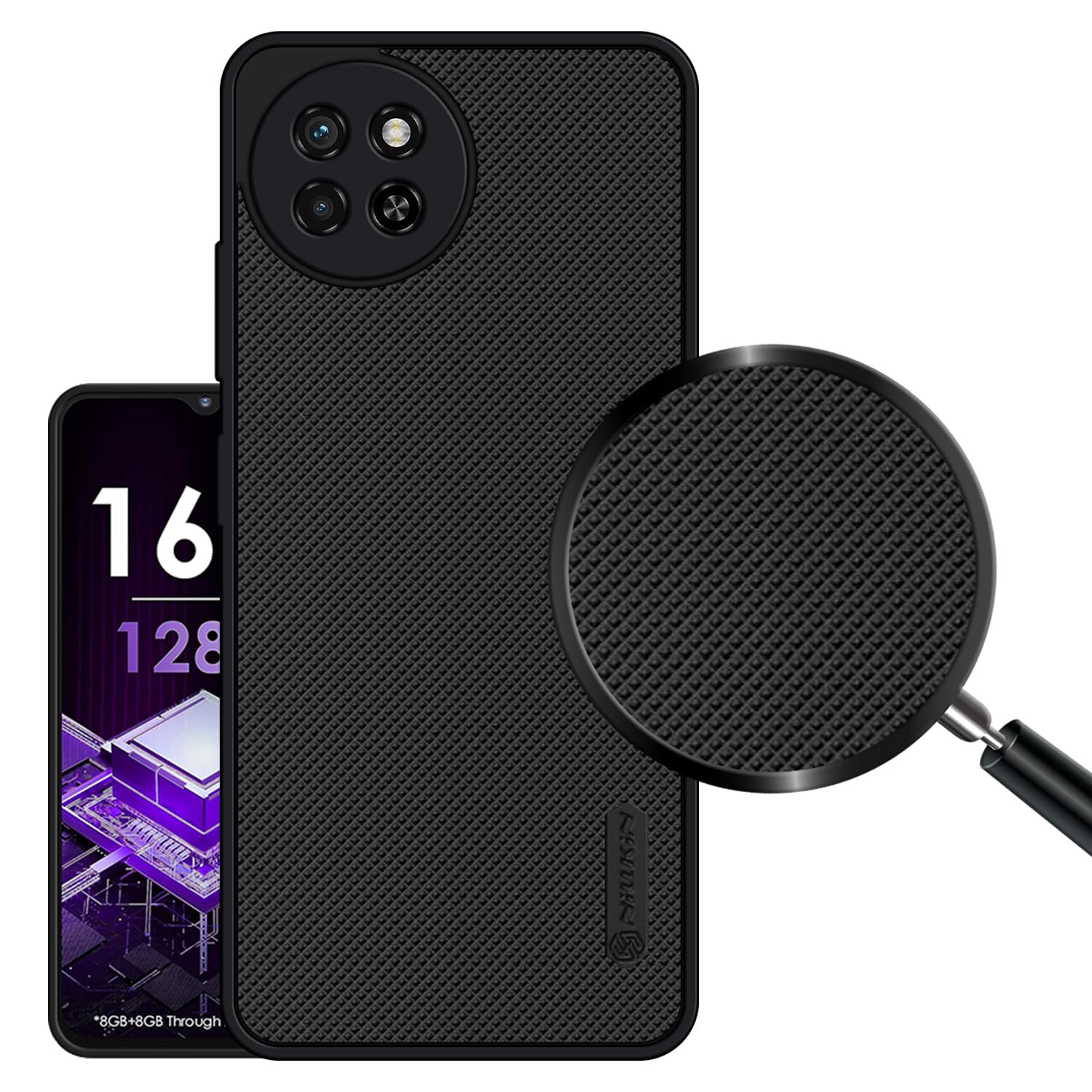 VIDO Super Frosted Raised Camera Protect Soft Back Case Cover for itel S23