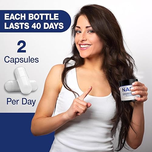 Miniatura 6 de Suplemento NAD+ - NAD Nicotinamida Riboside Resveratrol NAD Suplemento 1000 mg puro orgánico para mujeres y hombres antienvejecimiento, energía,