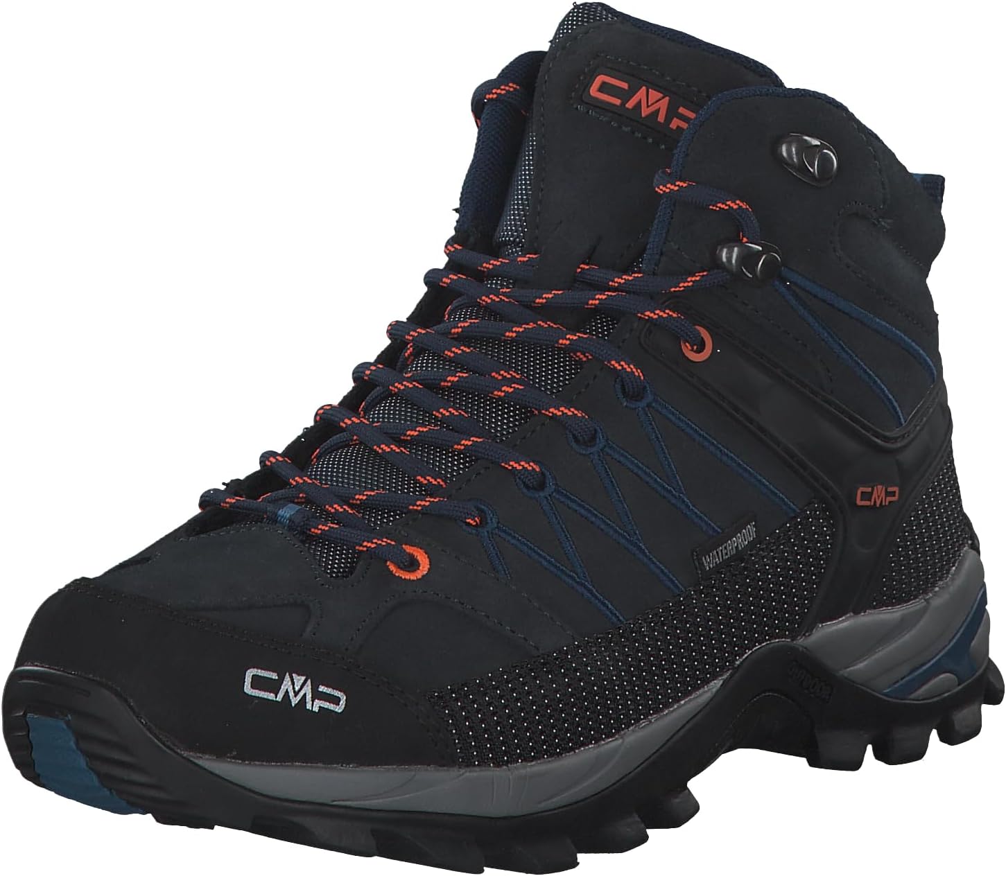 CMP - Rigel Mid WP - 3Q1294727NM - Color: Black-Navy Blue - Size: 11.5