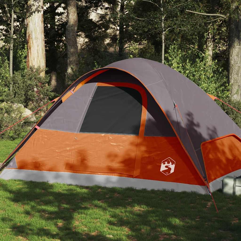 Mangloder Kuppel-Familienzelt Personen Blau Wasserdicht Leicht & Kompakt für Camping, Wandern und Outdoor Abenteuer, Robust, Winddicht, Mit E-Anschluss, Tragetasche, Für Garten, Strand, Festival
