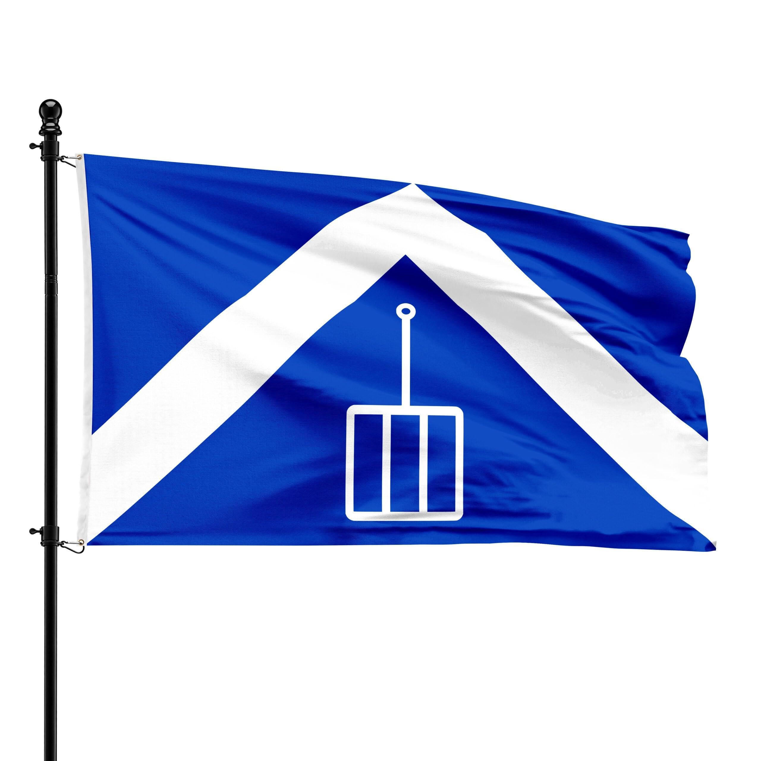 Bandera de Malle tela 90 x 150 cm para mastil y decoracion de pared institucional