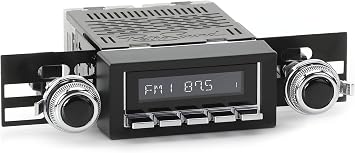 Retro Manufacturing Motor 2 Radio with Chrome Face, Pushbuttons, Bezel, and Knobs Kit HC-M2-216-53-73