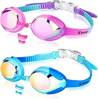 Vista 7 de Gafas de natación Keary Kids para niños pequeños, niños y jóvenes (3-12), antiniebla, impermeables, anti-UV, visión clara, gafas de piscina
