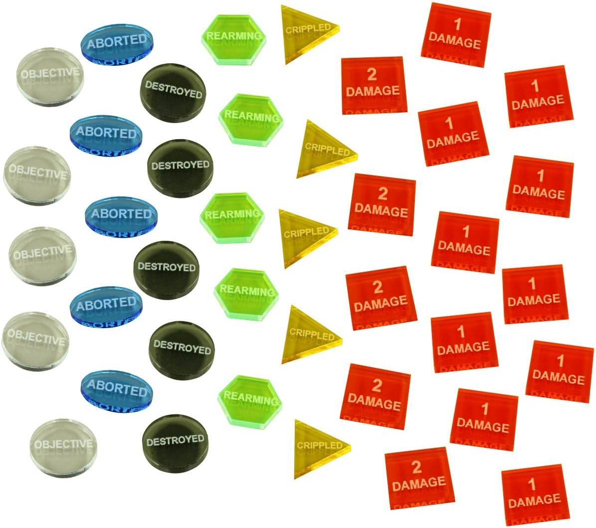 LITKO Upgrade Token Set Compatible with Axis & Allies: War at Sea