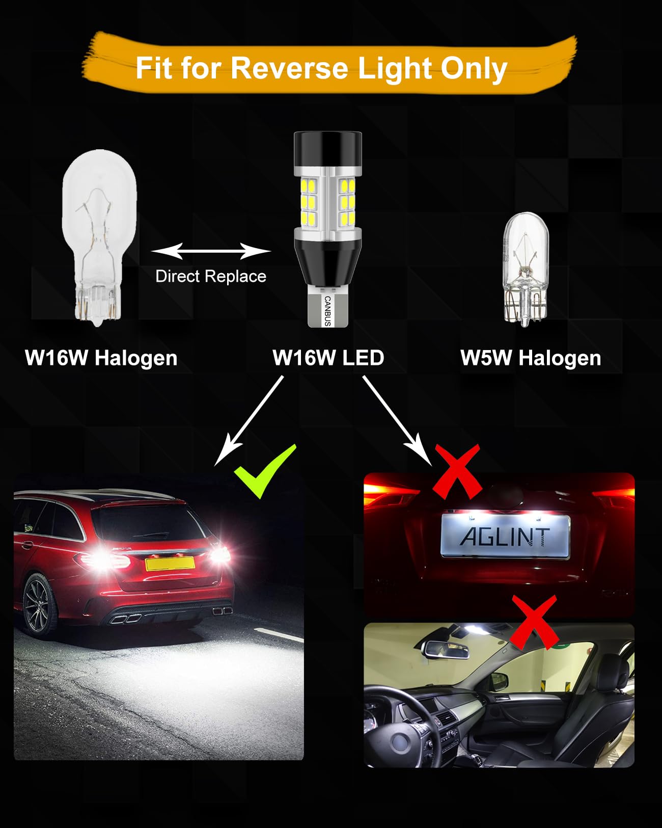 T15 W16W Żarówka LED CANBUS Anti-Hyper-Flash 4000LM 18SMD 921 912 z wentylatorem do samochodu LED światła cofania cofania cofania dzień parkowania światło 12V białe 2 szt