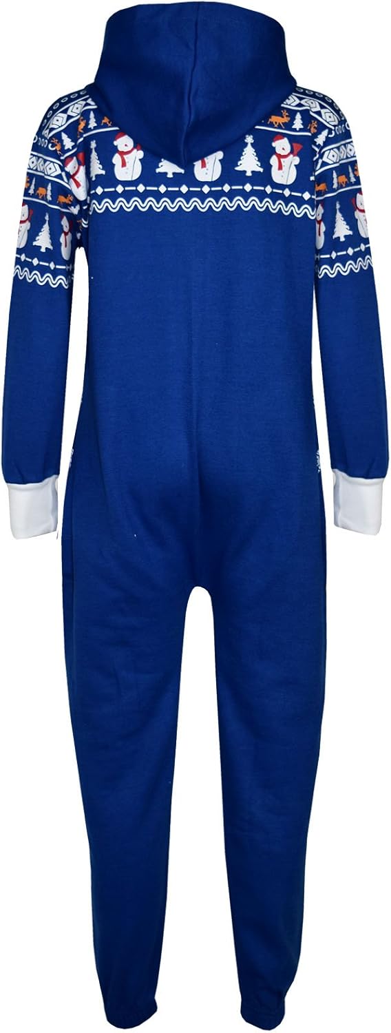 A2Z 4 Kids Girls Boys Palysuit Novelty CHRISTMAS SANTA Reindeer Overall All In One Jumpsuit 5-13 Years