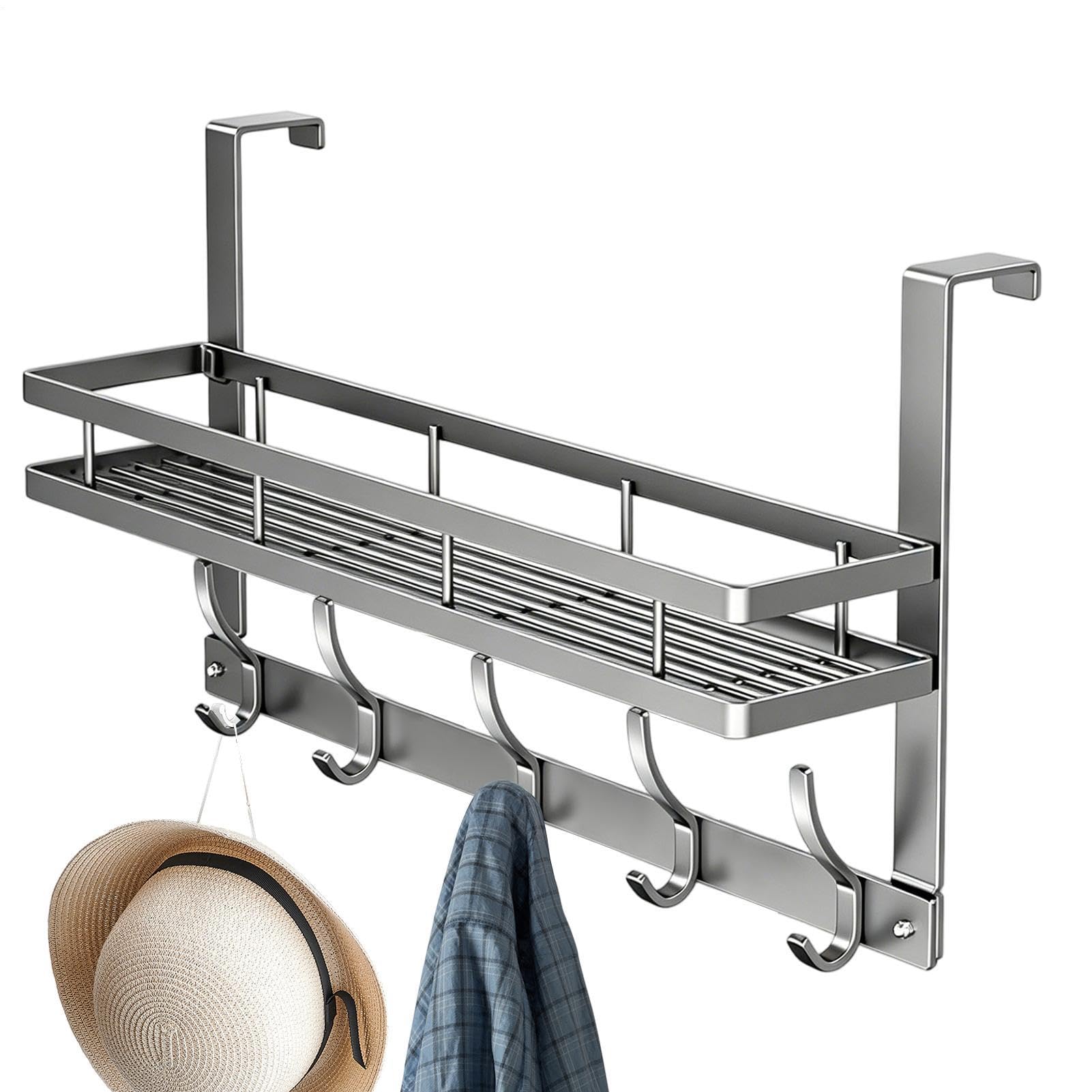Accroche-porte en acier robuste pour suspendre peignoir et serviette