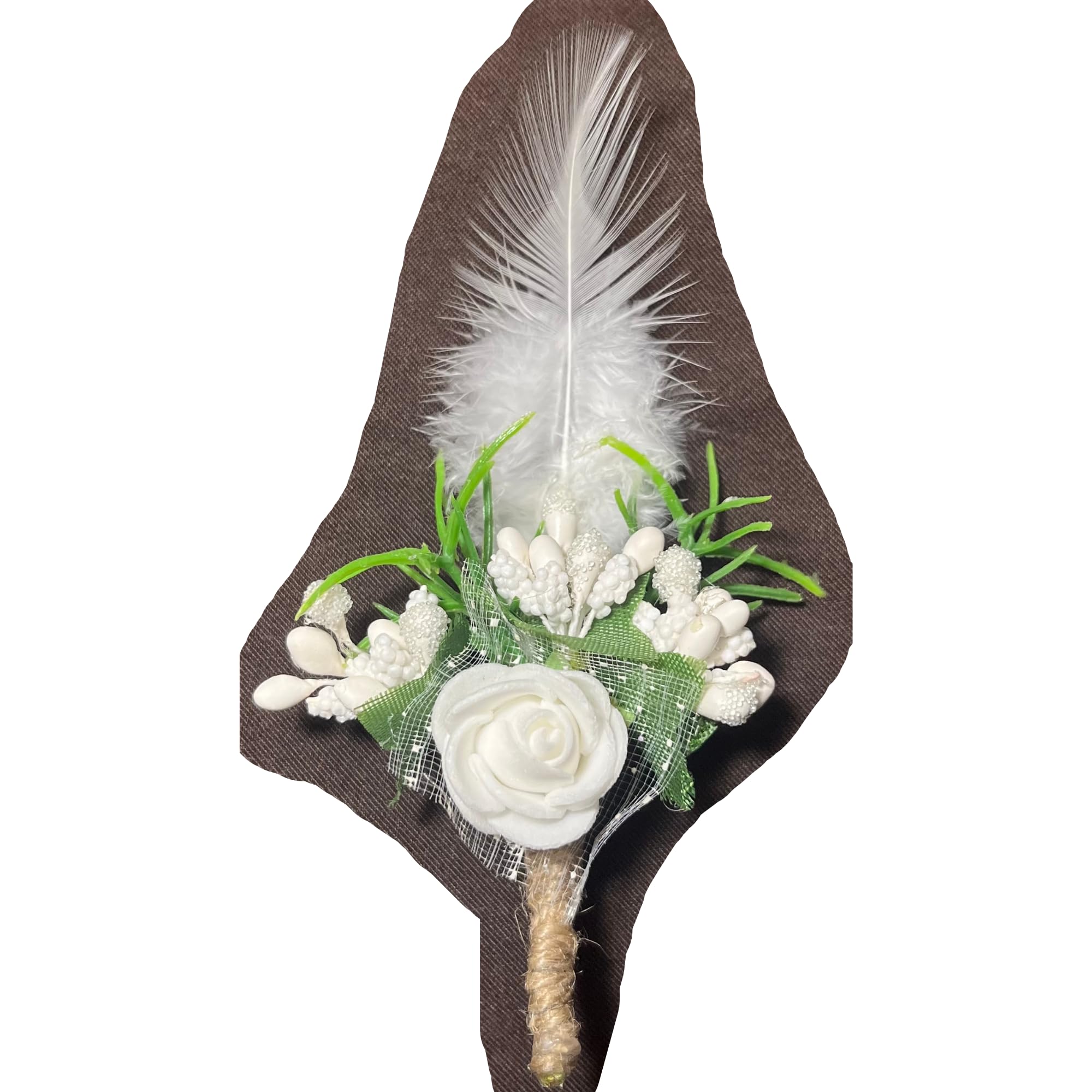 MindBlowing Real Feather Flower Brooch for Men Women and Kids Unisex Brooch Perfect for Every Occassion and Every Costume you wear