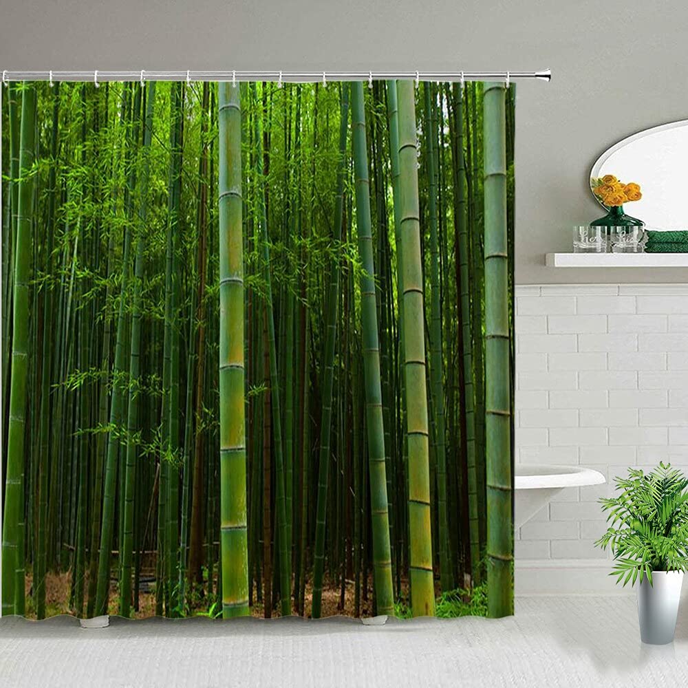 Tenda Da Doccia In Poliestere Impermeabile - Verde - 180x180 Cm - Con Cordino, 12 Fori, Senza Ganci - Multiuso Per Bagno O Camper