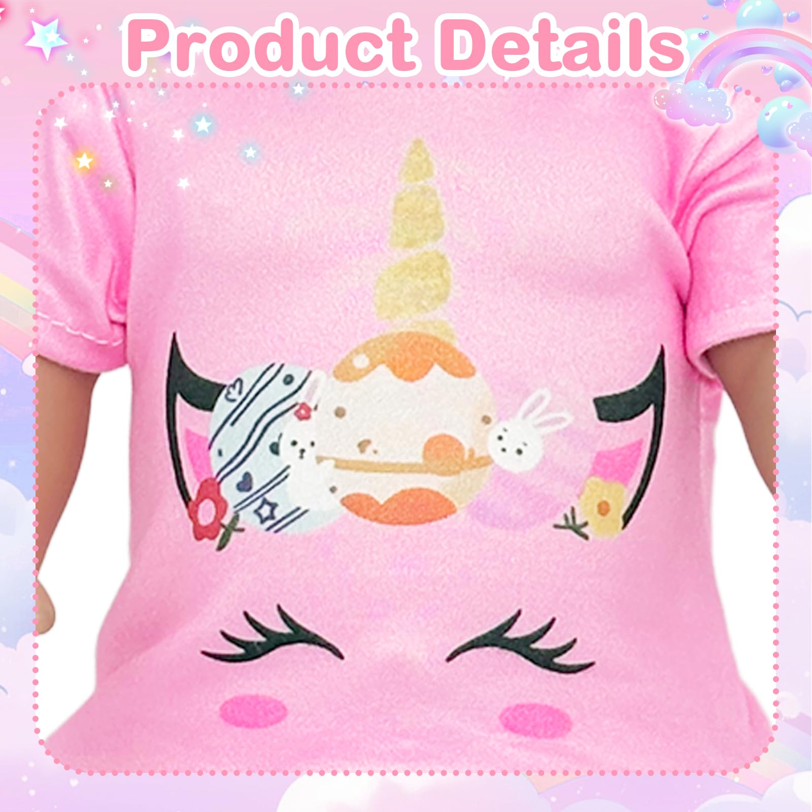 5 Pcs Doll Clothes Compatible with 14-18 inch New Born Baby Dolls - Image 4