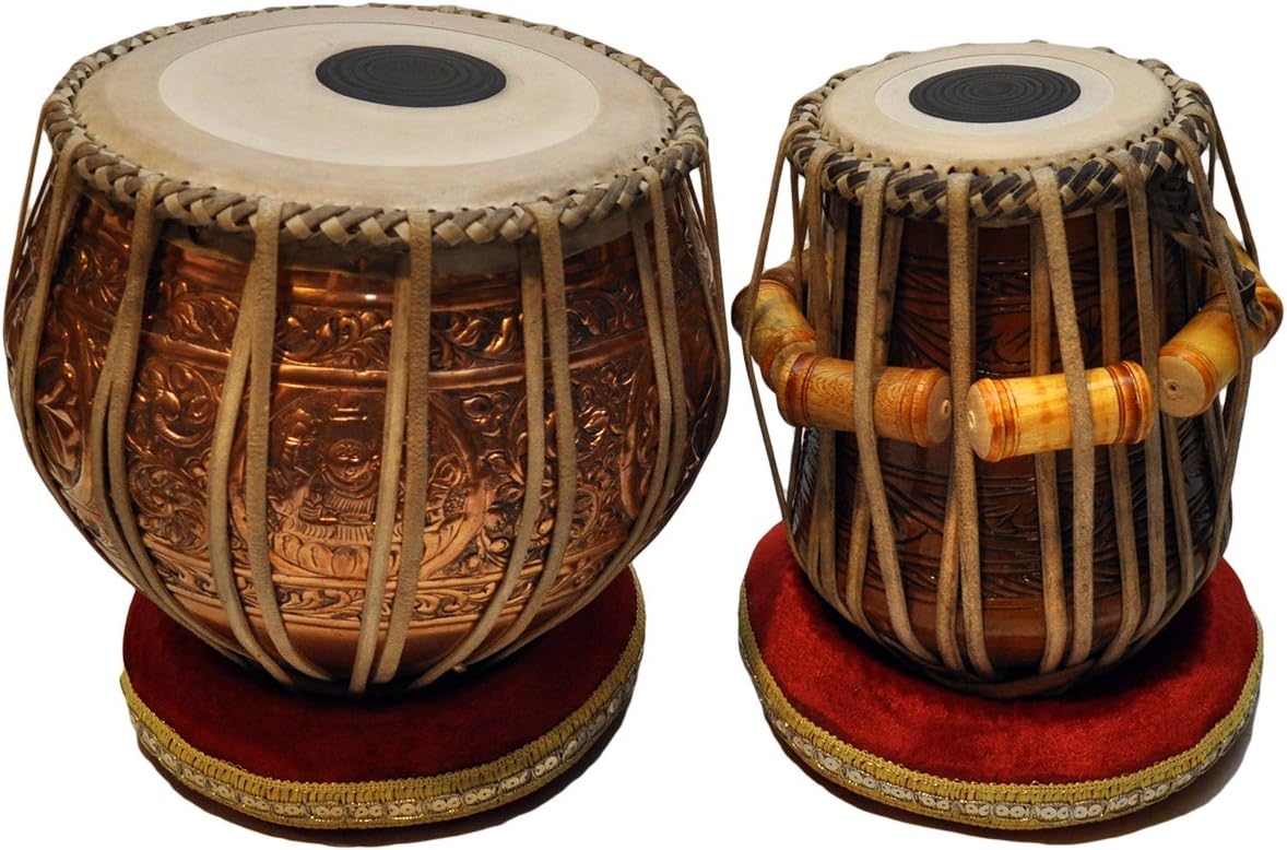 Professional Tabla Set | 4.0 Copper Bayan with Mahogany Dayan | Ships from U.S.