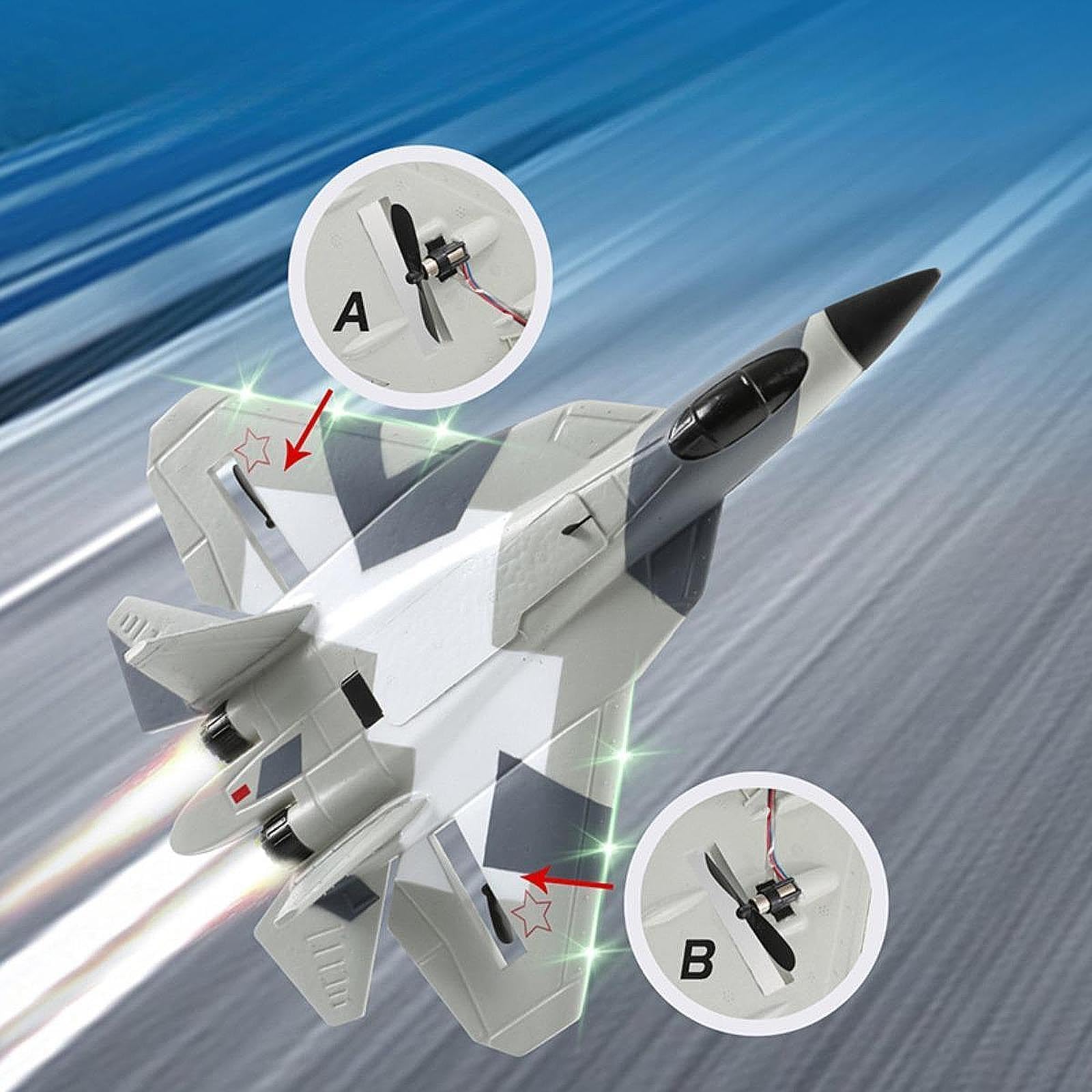 Avión RC Eléctrico, Regalo de Cumpleaños, Juguete de para Niños, Principiantes Y Adultos.