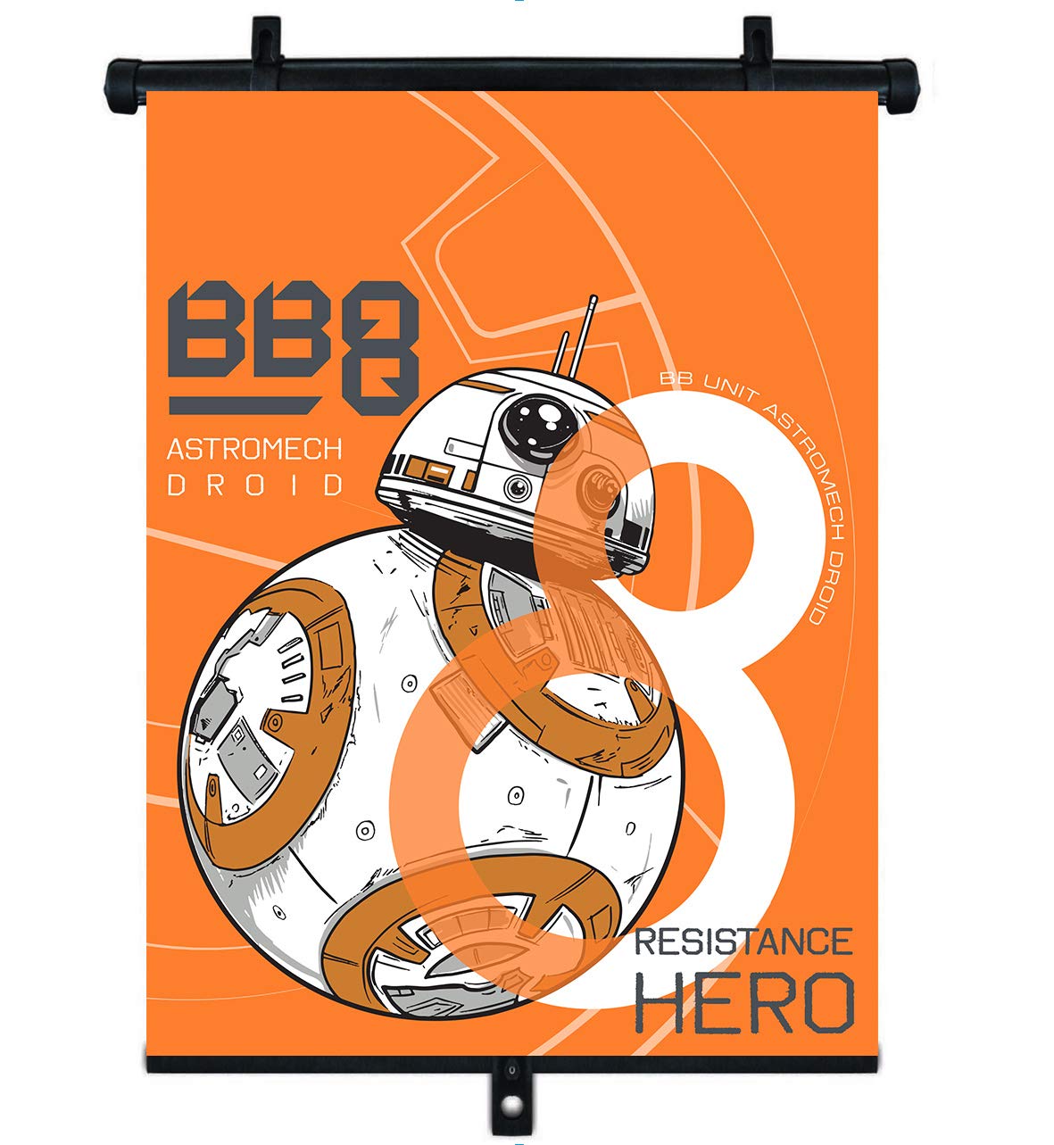 SEVEN POLSKA 9320 Disney Retractable Auto Shade BB8 Star