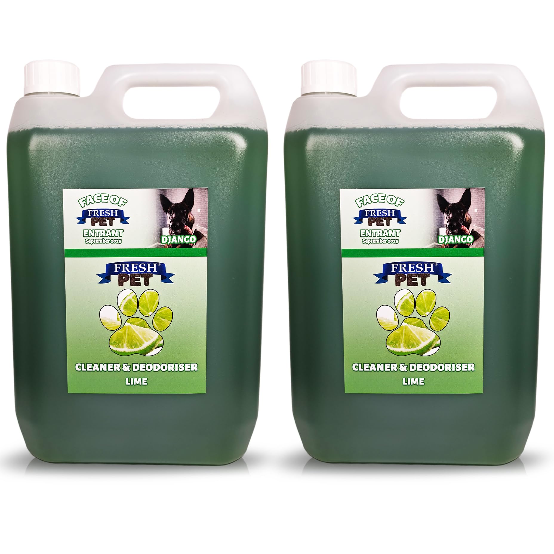 FRESH PET URINE SMELL ODOUR REMOVER 2 x 5L - TRADE Chem (Lime)