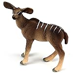 FUNSHOWCASE African Jungle Animals Red Lesser Kudu Female Toy Figure Realistic Plastic Figurine Height 2.5-inch