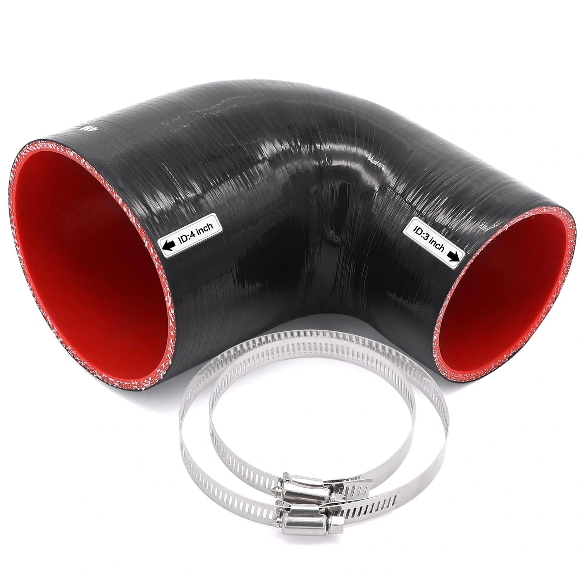 Photo 1 of TuoLauthon 3"-4" 90 Degree Silicone Reducer Coupler Hose