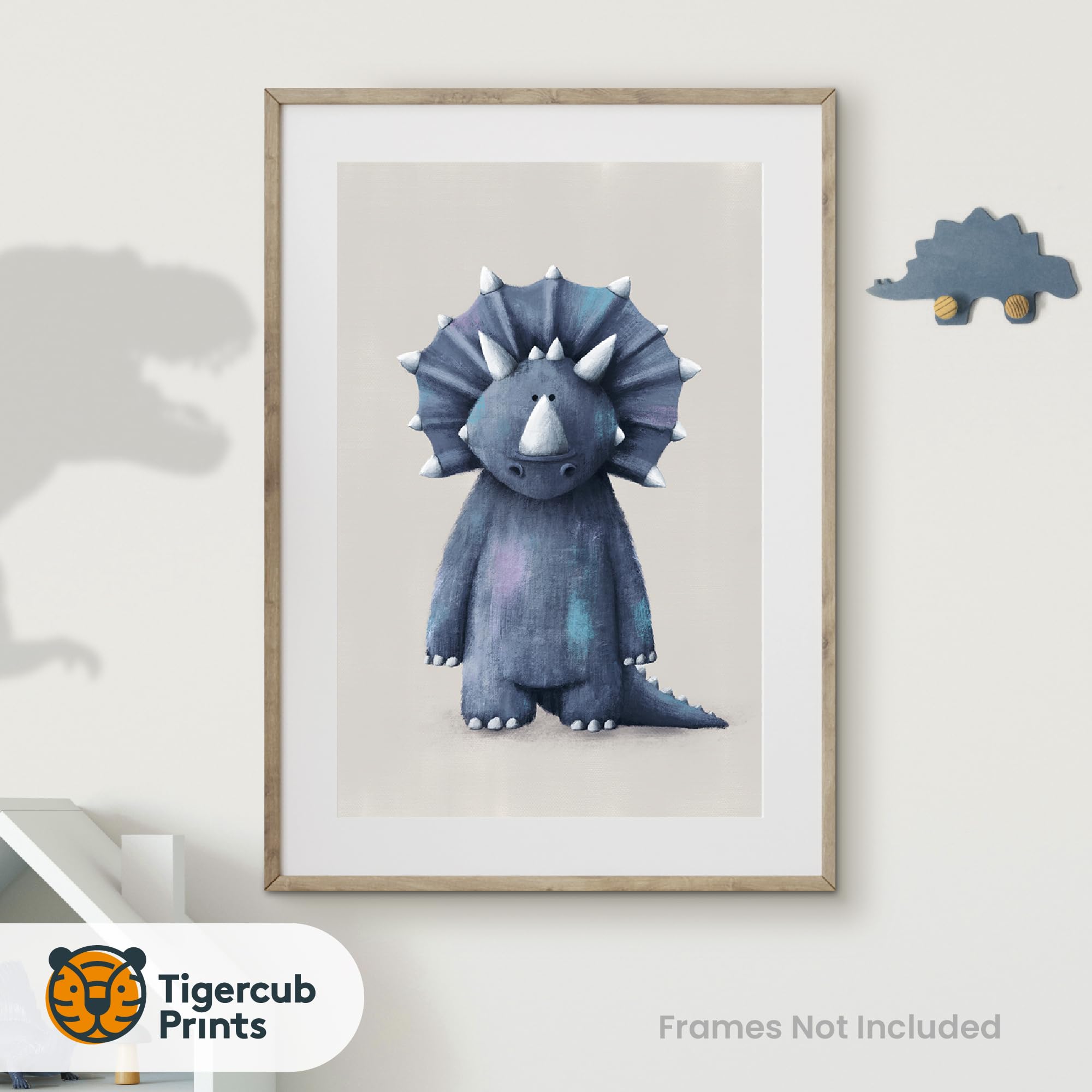 Tigercub Prints Dinosaur Nursery Prints, A4 - Set of 3 - Image 3