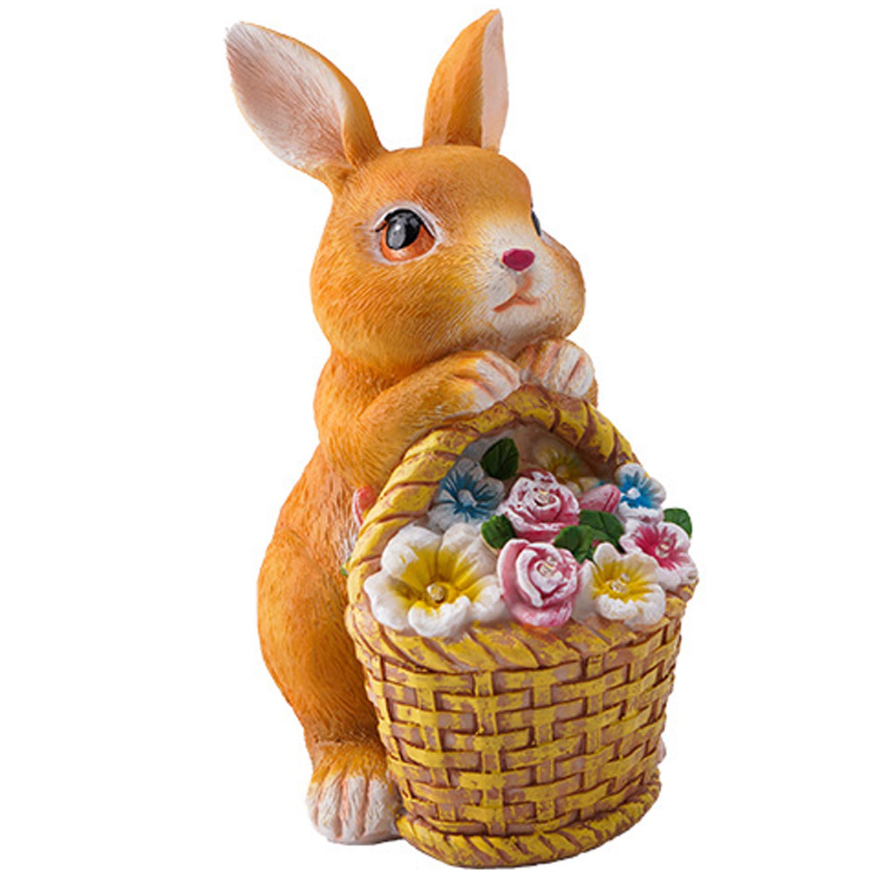 Statue lapin de jardin solaire pour illuminer votre terrasse
