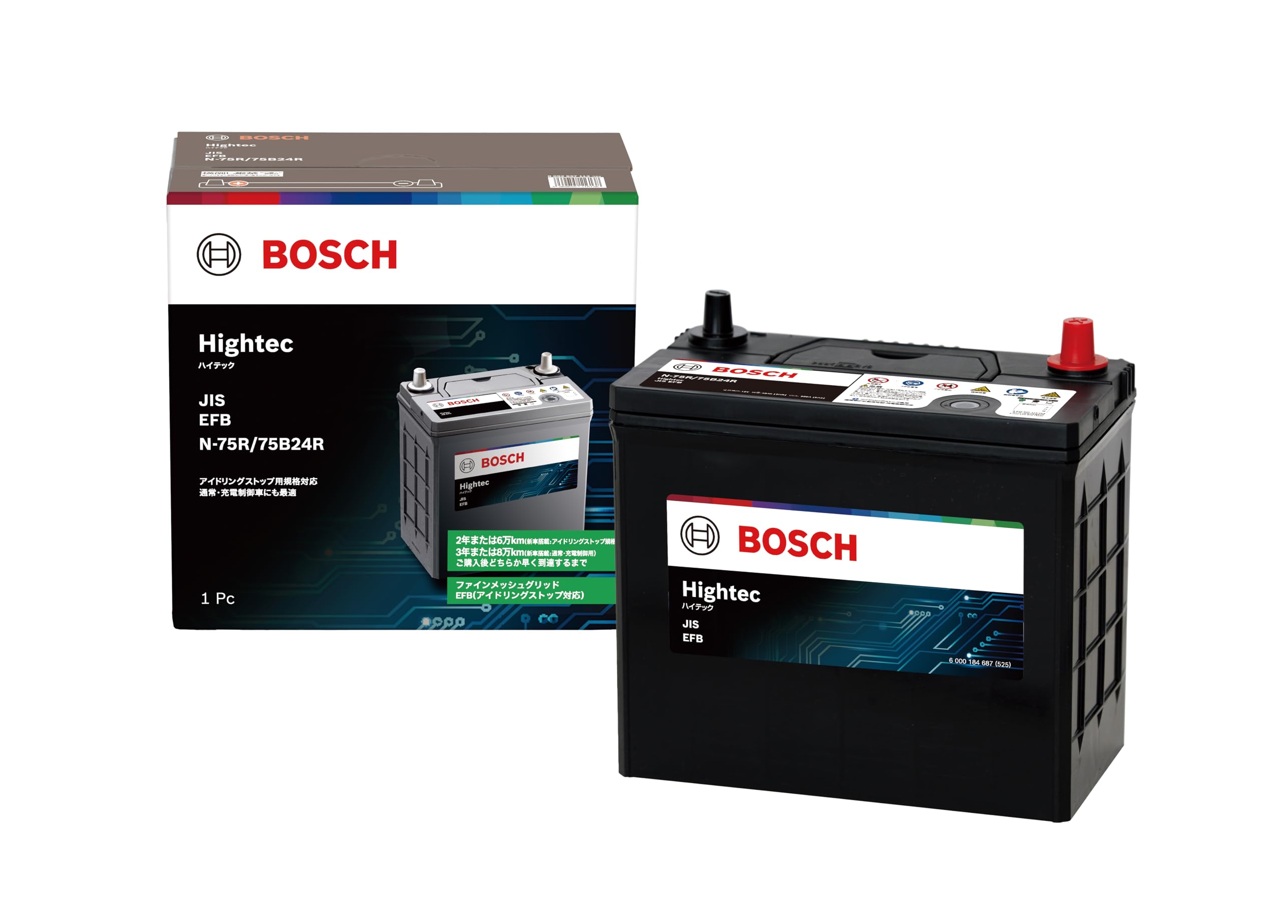 Amazon.co.jp: BOSCH (ボッシュ) 国産車バッテリー HT-N-75R/75B24R