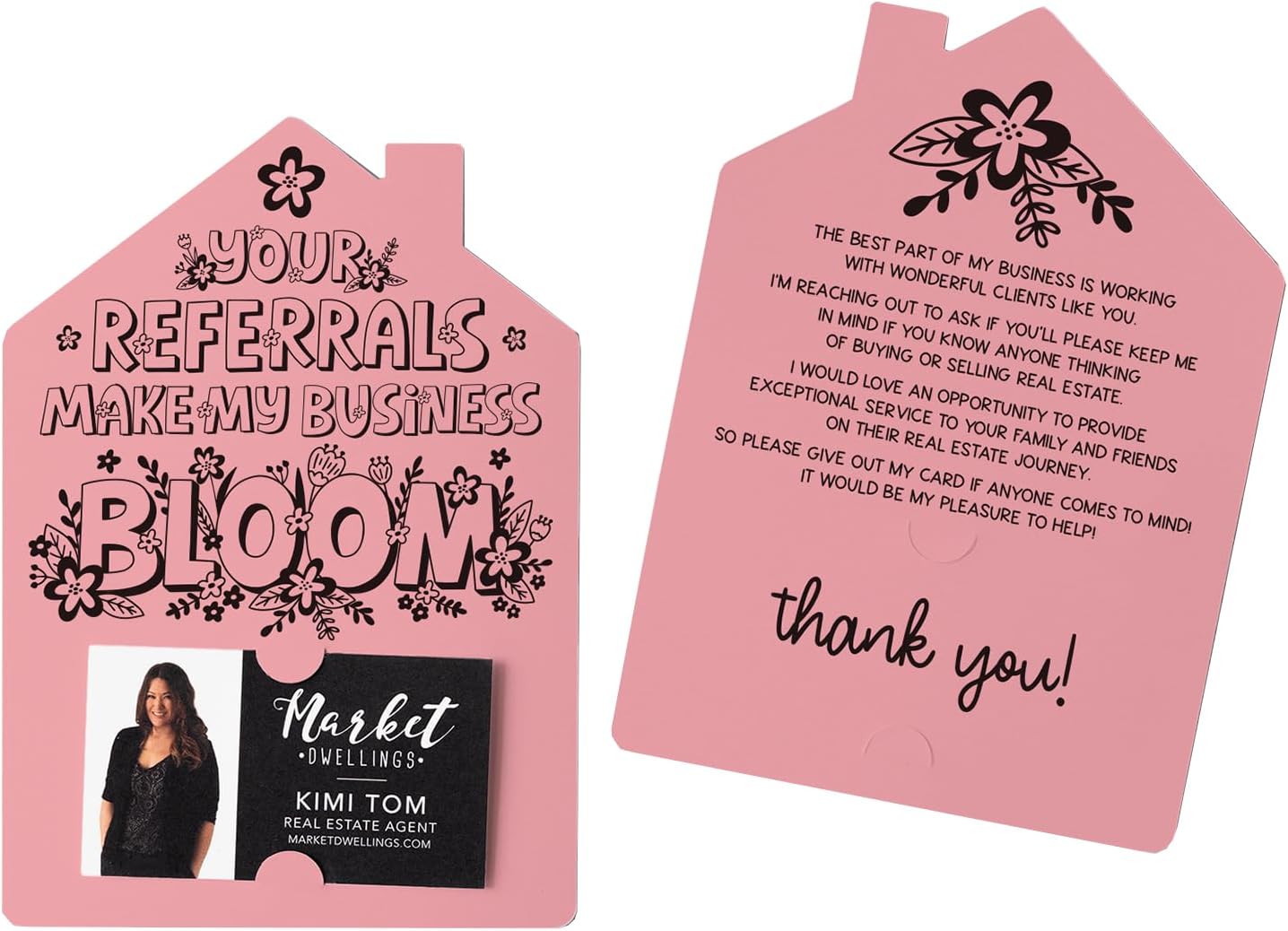 Set of Your Referrals Make My Business Bloom Real Estate