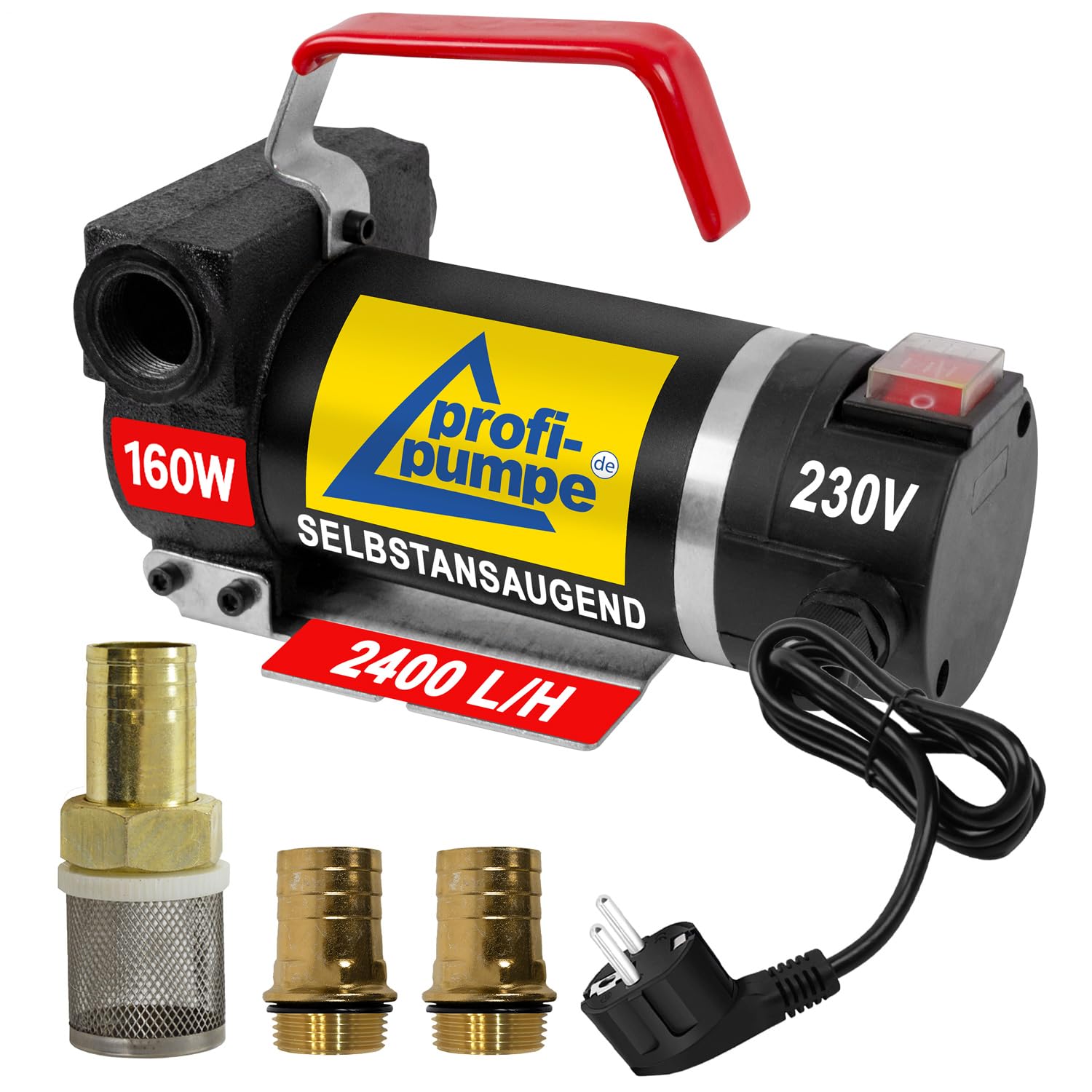 POMPA GASOLIO POMPA TRAVASO GASOLIO per fasi di rifornimento! POMPA DI ASPIRAZIONE PORTATILE POMPA CARBURANTE Diesel Star 160-4 con accessori