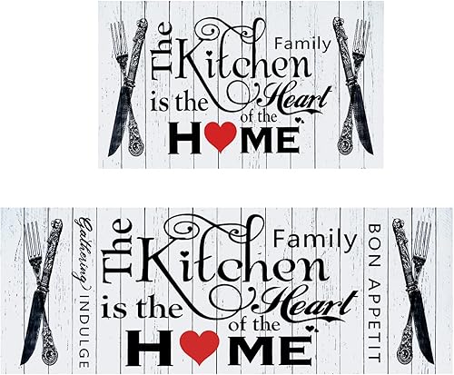 Miniatura 3 de DOZARMOTA Farmhouse Kitchen Rug Set of 2, Farmhouse Themed Decor Accessories, Kitchen Rugs and Mats Non-Slip Washable, Absorbent Anti-Fatigue