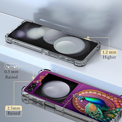 Miniatura 68 de Funda para Galaxy Z Flip 5, bonita funda protectora contra caídas de gato blanco y naranja, a prueba de golpes, carcasa protectora de cuerpo Lindo