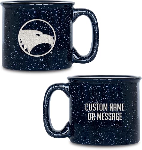 Miniatura 252 de Rico Industries NCAA Utah Utes - Taza de café personalizada de 12 onzas con logotipo grabado con láser profundo, taza de cerámica para acampar con