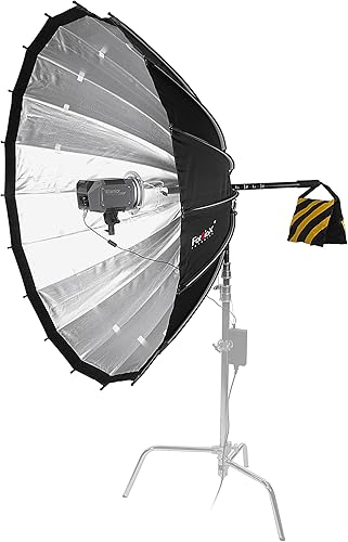 Fotodiox DLX - Caja de luz parabólica de enfoque de 56 pulgadas con anillo de velocidad Bowens 56 pulgadas (55.1 in) enfocable y plegable