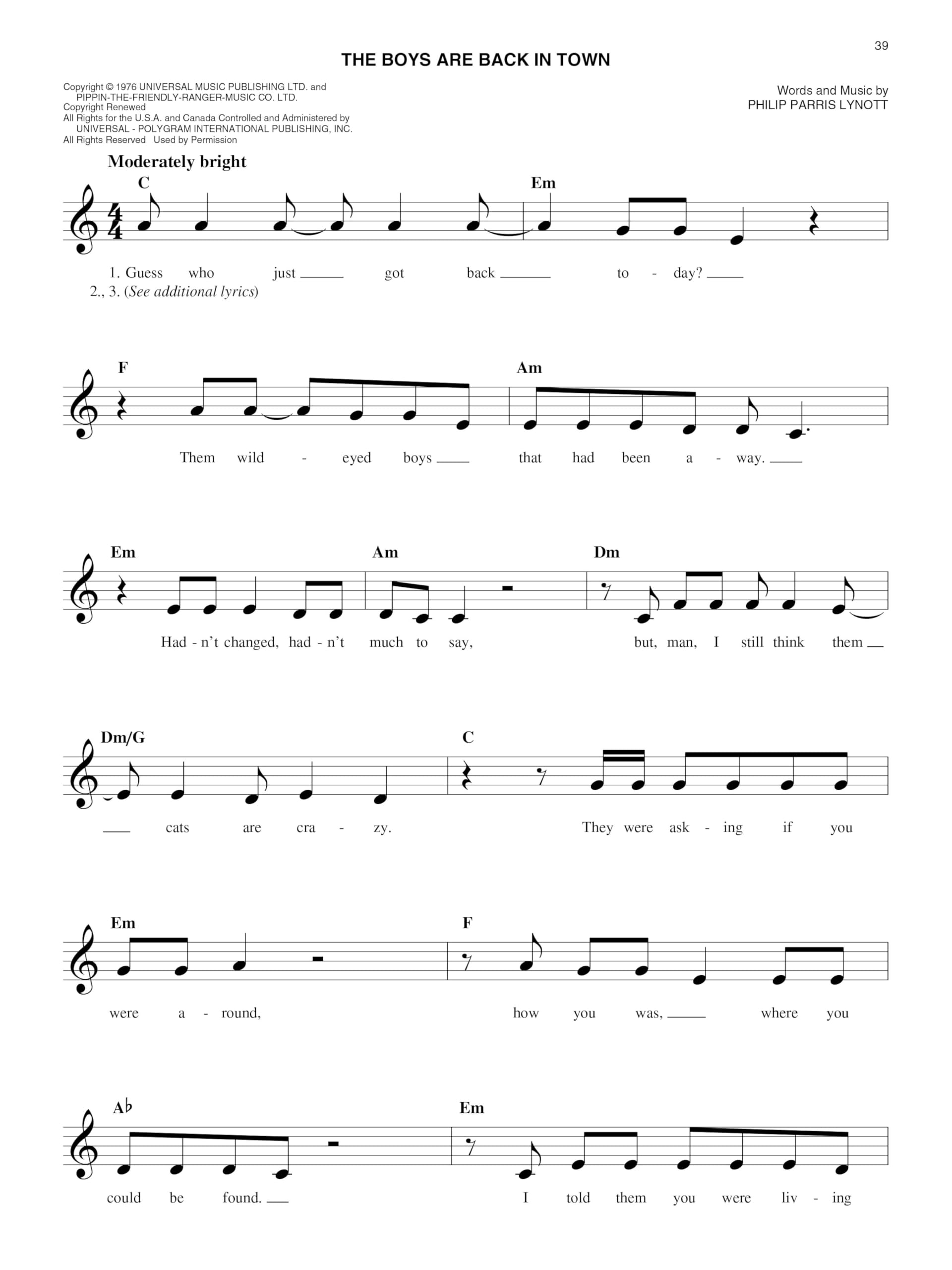 The easy seventies fake book - melodie, paroles et accords: Melody, Lyrics and simplified Chords 100 songs in the key of "C", '70s