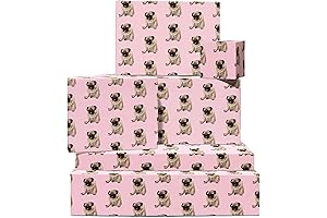 The Perkiest Puggy Christmas Wrapping Paper Ever!