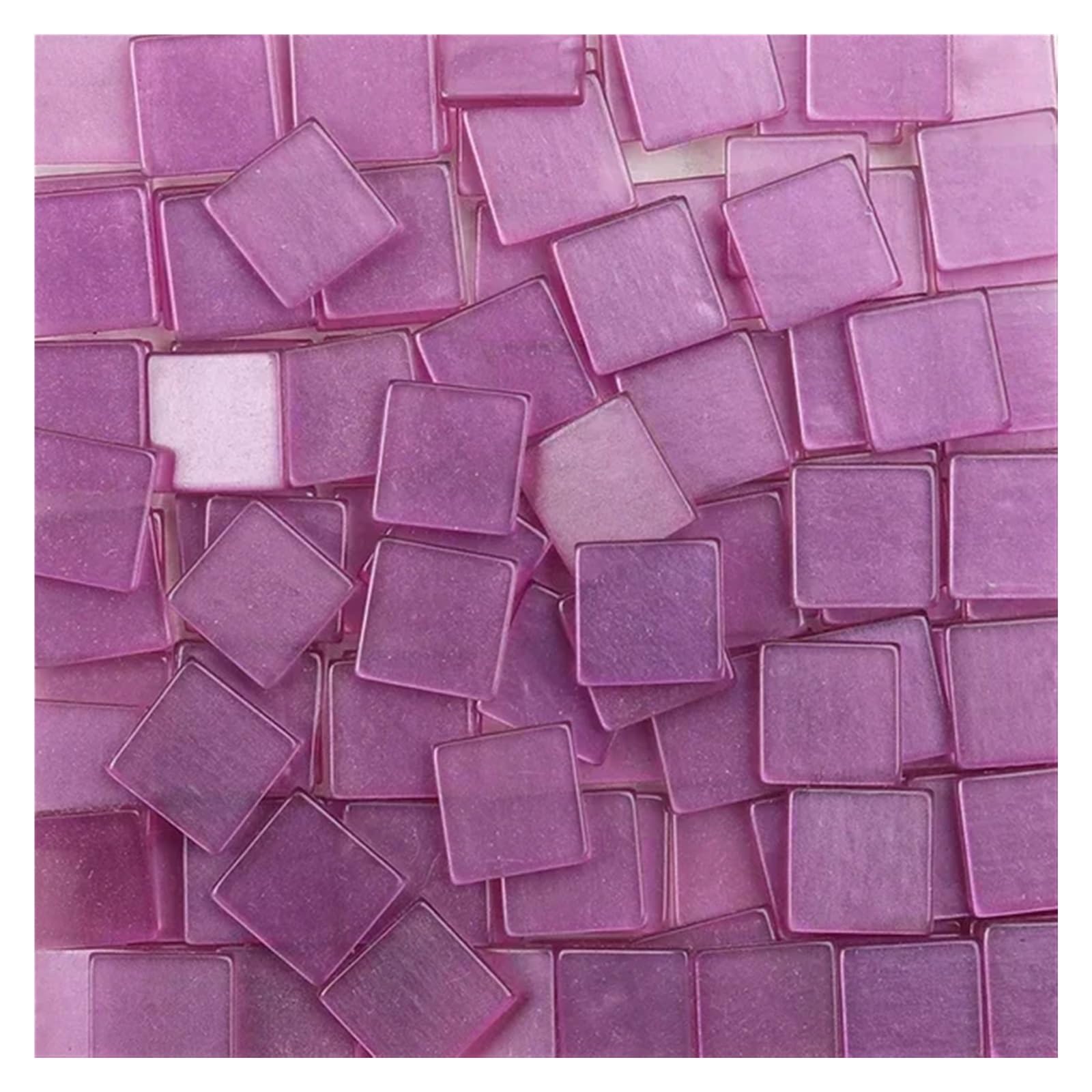 Ekalgretra Transparent Purple Mosaic Making Supplies 100Pcs 1Cm/0.39In Square Resin Mosaic Tiles 0.2Cm/0.08In Thickness Diy Colorful Crafts Materials(Transparent Purple)
