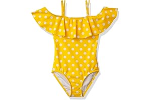 Girls Peggy UPF 50+ Beach Sport Off-Shoulder One-Piece Swimsuit