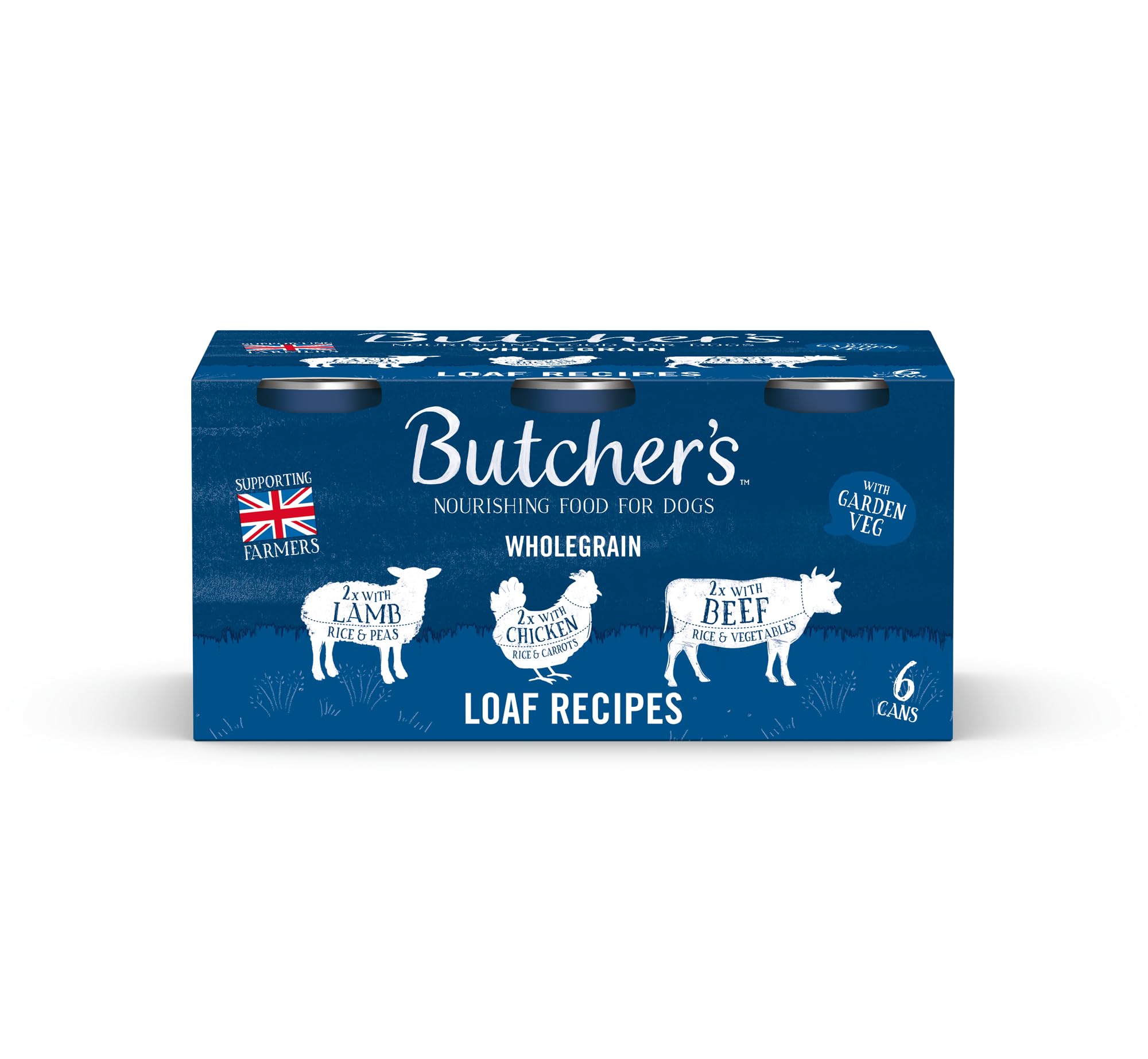Butcher's Loaf Recipes Wet Dog Food Tin Cans 6x390g