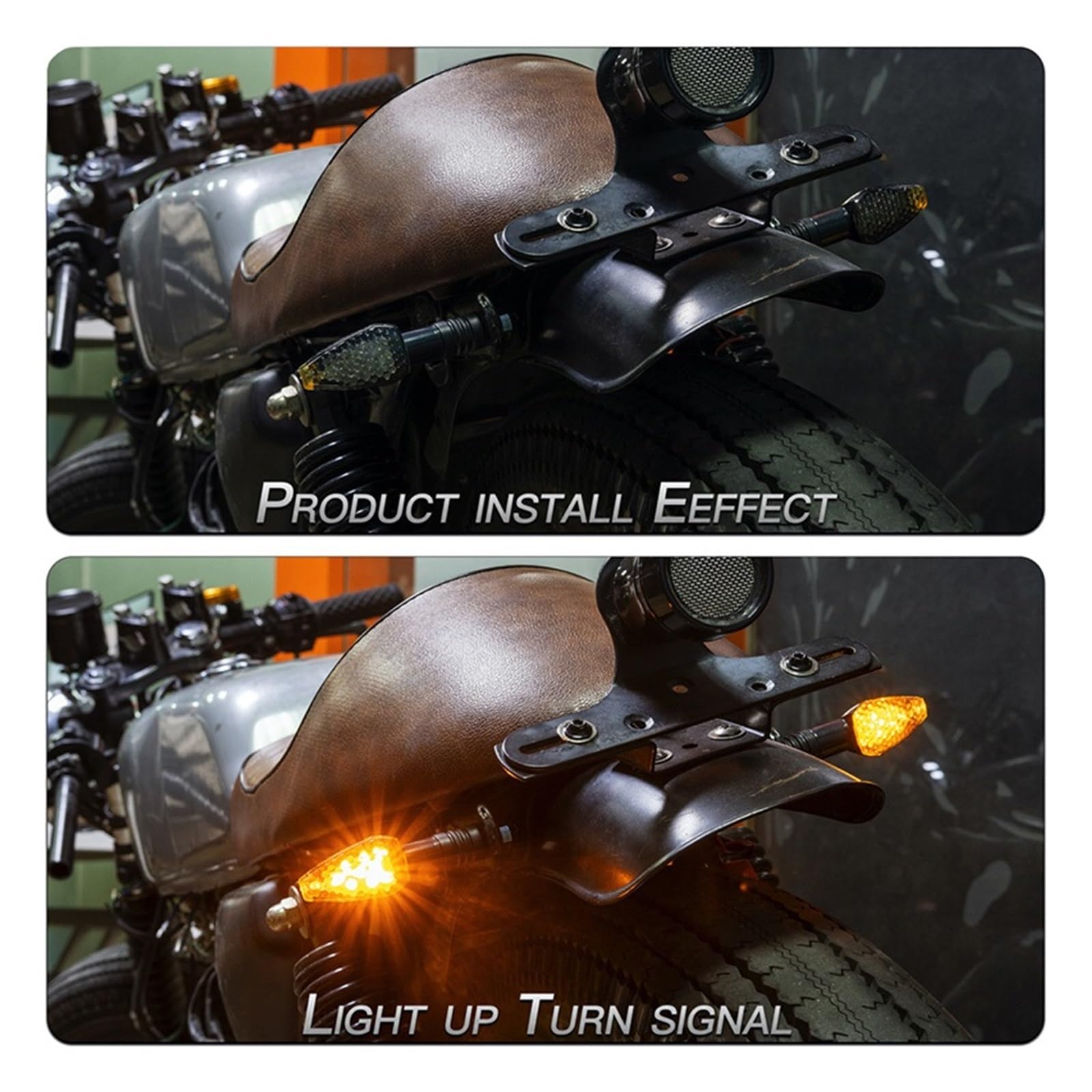 Indicatori Di Direzione Per Motociclette Omologati E50 Mark Indicatore Di Direzione 14 LED Indicatore Di Direzione Luce Ambra 12 V/24 V M10 Emark indicatoris direzione