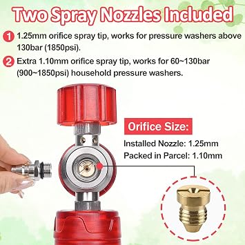 BEAR FORCE Upgraded Pressure Mini Foam Cannon Pro with 1/4