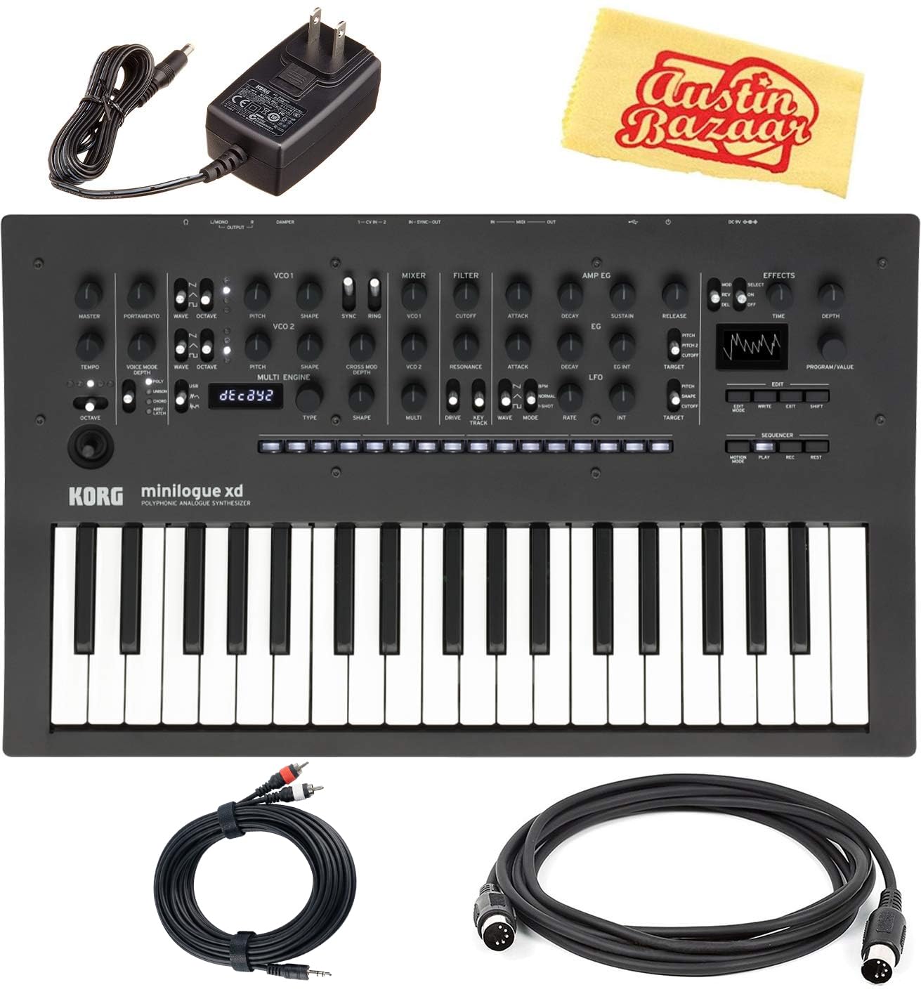 KORG minilouge【箱付】 Amazon.com: Korg Minilogue XD Polyphonic Analog Synthesizer Bundle